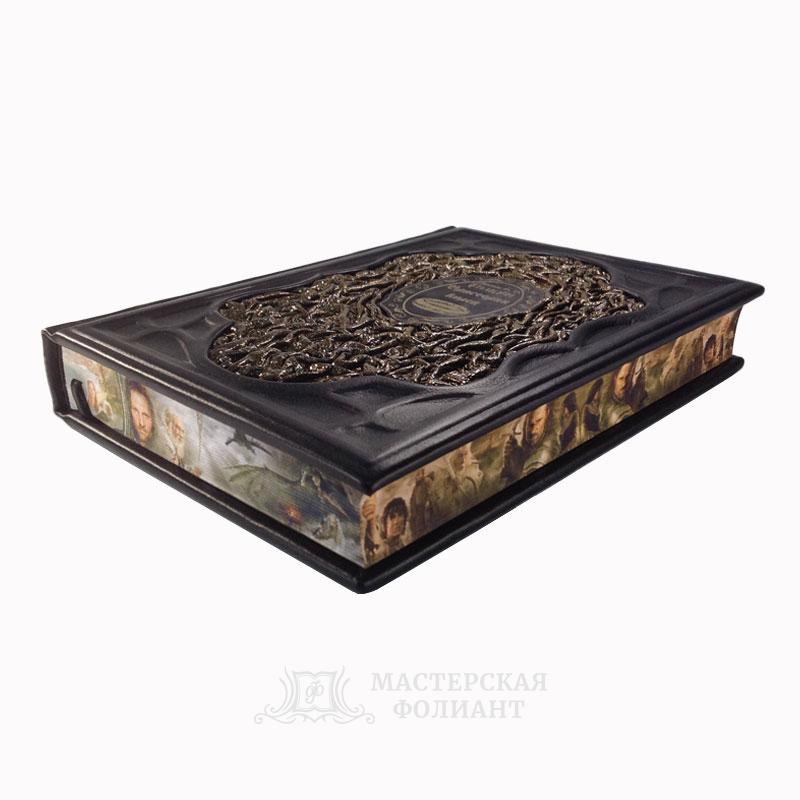 Толкин, трилогия "Властелин колец" в кожаном переплете с художественным обрезом Толкин, трилогия "Властелин колец" в кожаном переплете с художественным обрезом