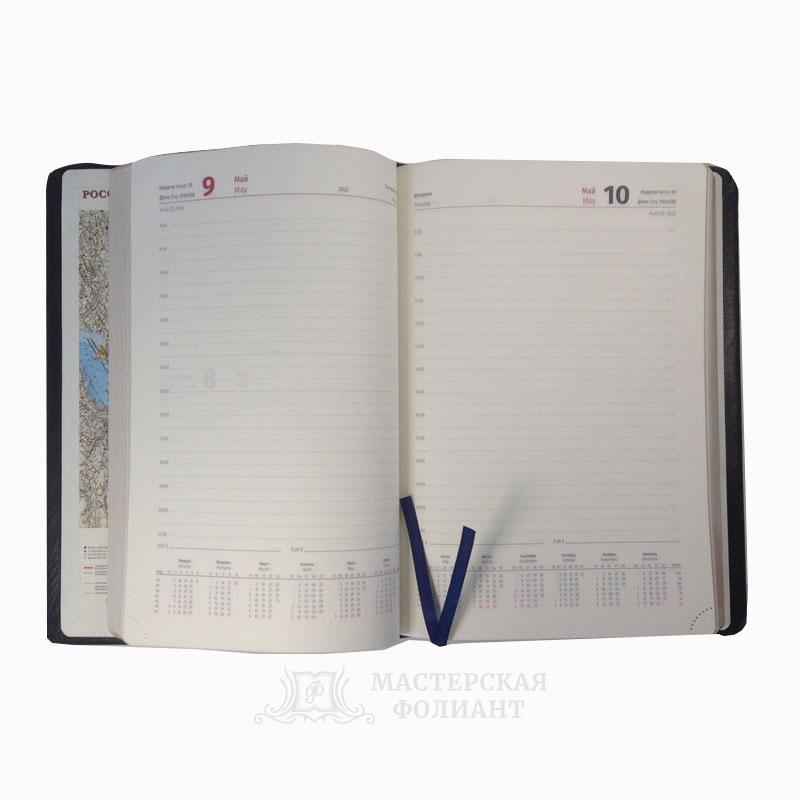 Подарочный ежедневник Медицина в кожаном переплете. Разворот страниц Подарочный ежедневник Медицина в кожаном переплете. Разворот страниц